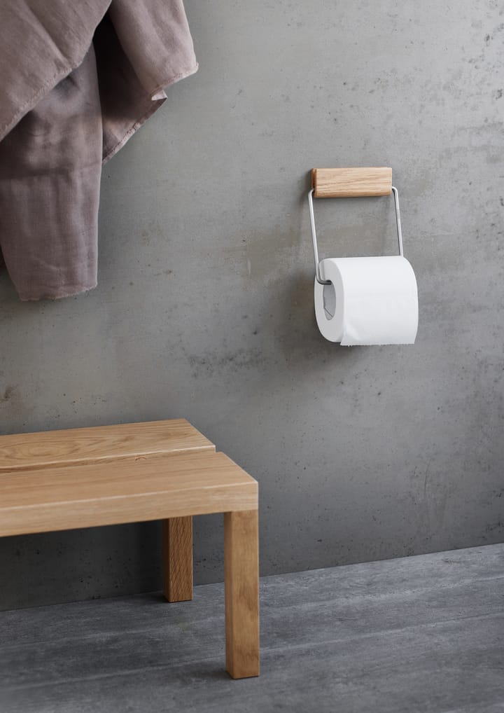 Moebe Toilettenpapierhalter - Eiche-Stahl - MOEBE