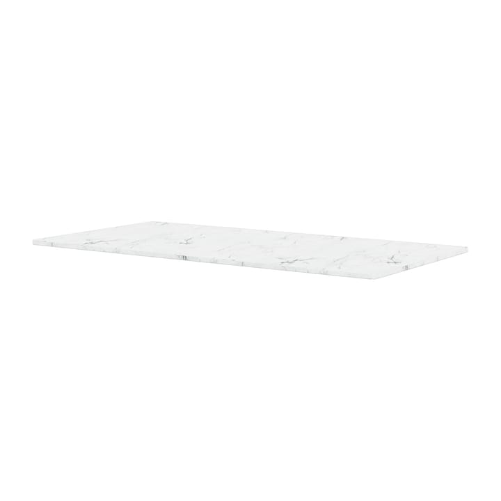 Panton Wire Tischplatte 34,8x70 cm - White marble - Montana