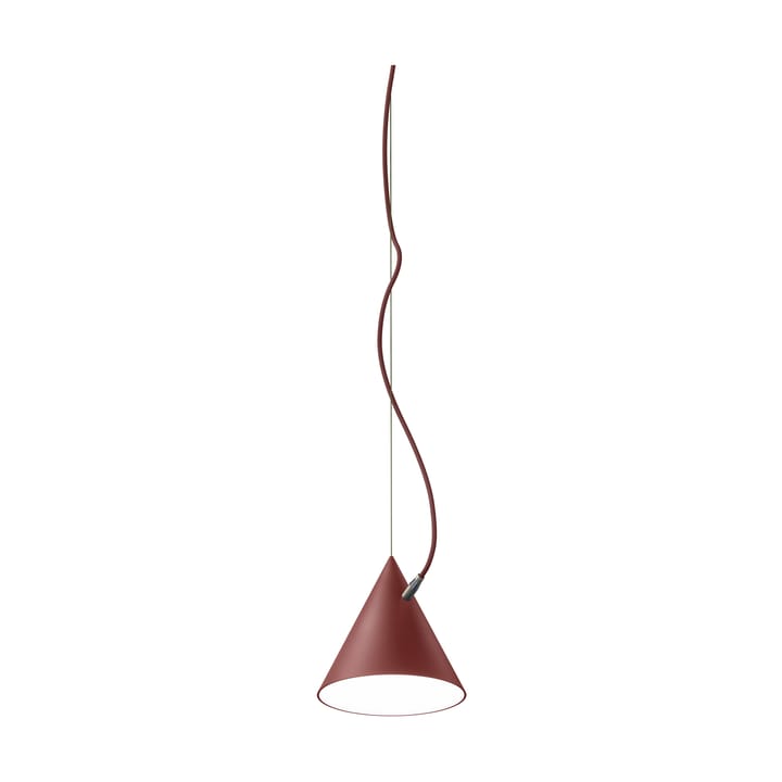 Castor Pendelleuchte 20 cm - Bordeauxrot-dunkelrot-Messing - Noon
