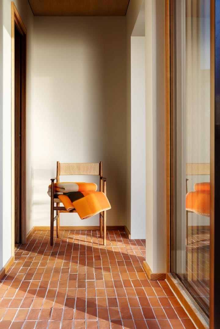 Mikkel Decke 135x200 cm - Orange - Røros Tweed