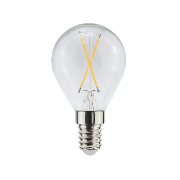 Airam Filament LED-ball Glühbirne - Klar, nicht dimmbar, 2-flammig e14, 1w - Airam