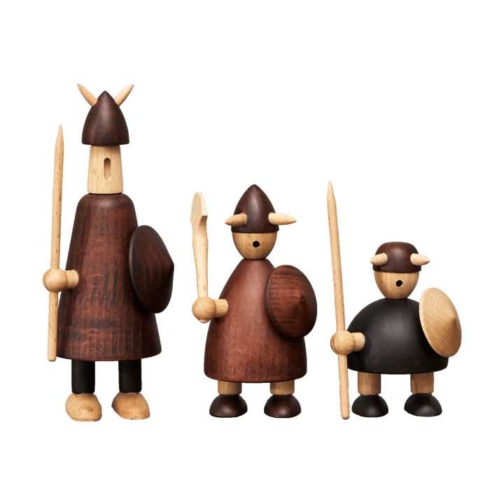 The vikings of Denmark Holzfigur 3 Teile - Stained beech - Andersen Furniture