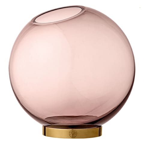 Globe Vase groß - Rosa-Messing - AYTM