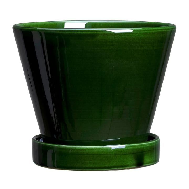 Julie Blumentopf glasiert �Ø17cm - Green emerald - Bergs Potter