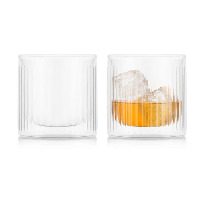 Douro Bar doppelwandiges Whiskeyglas 30 cl 2er-Pack - Klar - Bodum