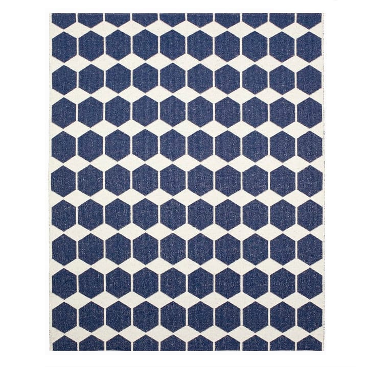 Anna blauer Teppich groß - 150 x 200cm - Brita Sweden