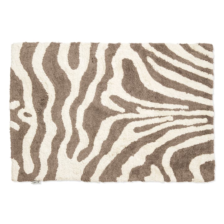 Zebra Badezimmer Teppich 60 x 90cm - Simply taupe-weiß - Classic Collection