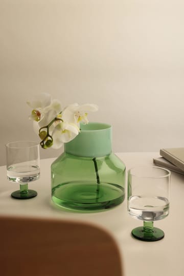 Generous Vase large Ø16,5cm - Milky green-green - Design Letters