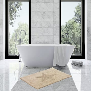 Star kleiner Badezimmerteppich - Natur - Etol Design