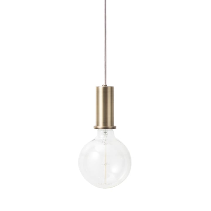 Collect Pendelleuchte klein - Messing - Kabel in Silber-Look - Ferm LIVING