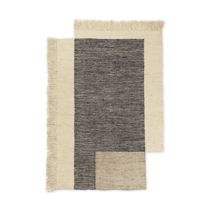 Counter Wollteppich - Charcoal-Off-white, 140x200 cm - Ferm LIVING