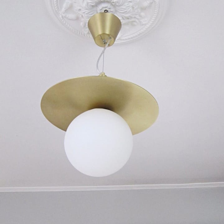 Art Deco Pendelleuchte - Messing-Opalglas - Globen Lighting