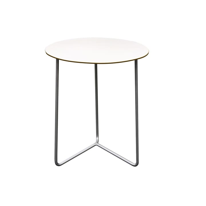 High Tech Tisch ø60 cm - Weiß- Gestell warmverzinkt - Grythyttan Stålmöbler