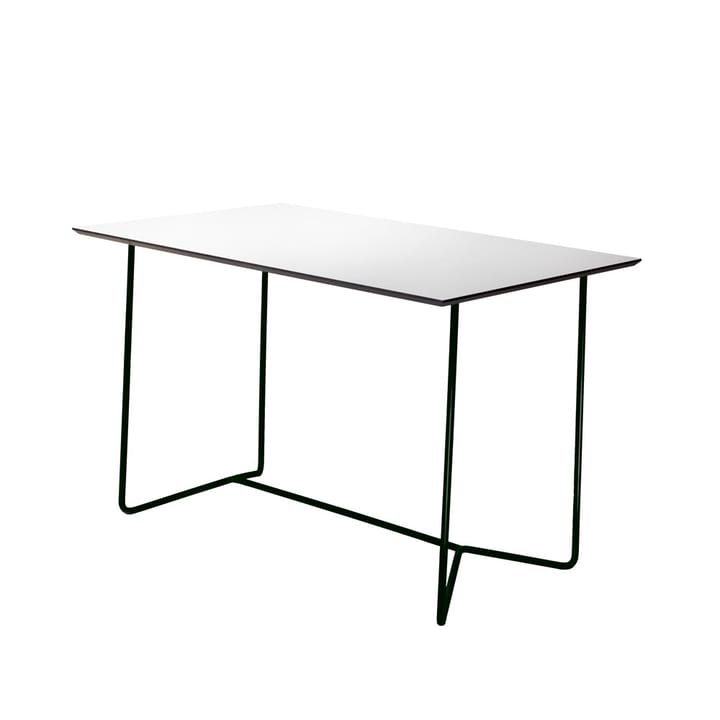 High Tech Tisch rechteckig - Weiß-Gestell schwarz - Grythyttan Stålmöbler
