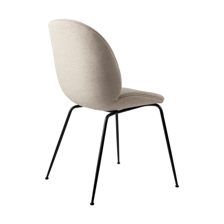 Beetle dining chair fully upholstered conic base - Tempt 61168-black matt - GUBI