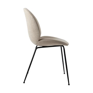 Beetle dining chair fully upholstered conic base - Tempt 61168-black matt - GUBI