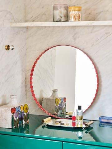Arcs Mirror Spiegel Ø60cm - Red - HAY