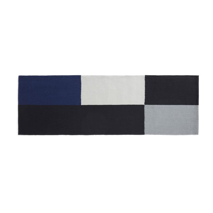 Ethan Cook Flat Works Teppich 80 x 250cm - Black-blue - HAY