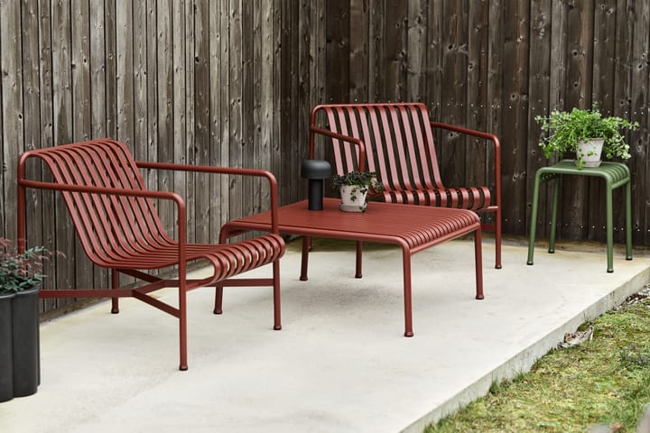 Palissade Low Lounge-Sessel - Iron red - HAY