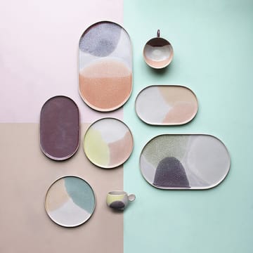 Gallery ceramics Teller oval - Rosa/ lila - HKliving