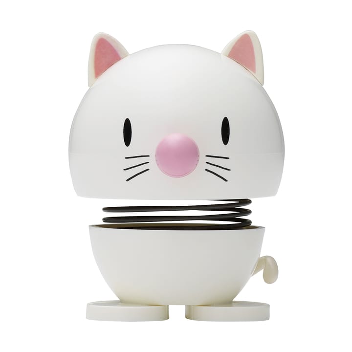 Hoptimist Cat Figur 7,3cm - White - Hoptimist