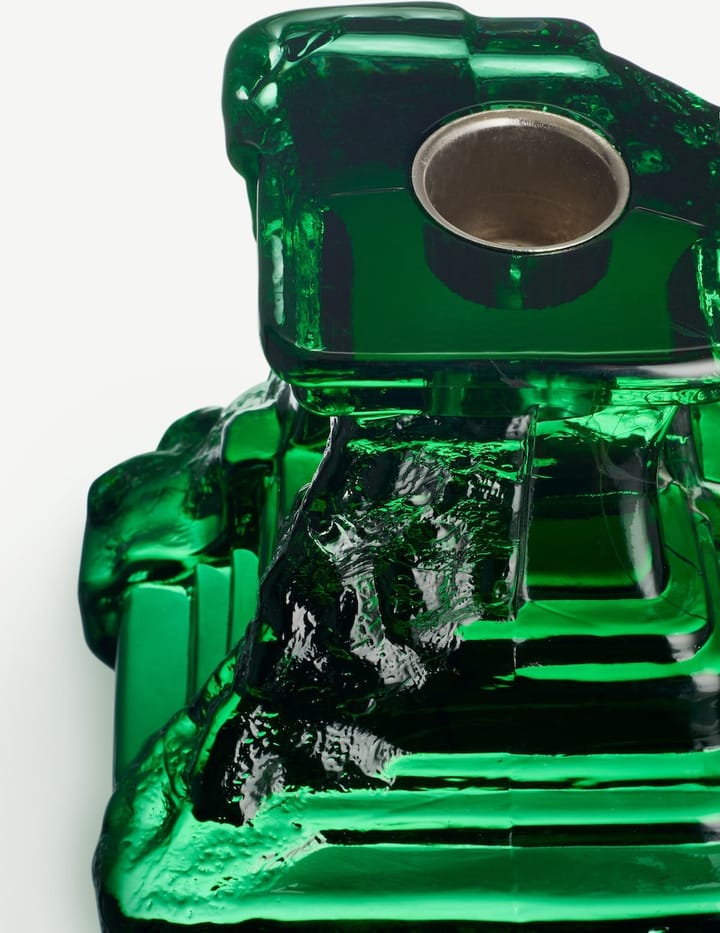 Rocky Baroque Kerzenhalter 95mm - Smaragdgrün - Kosta Boda