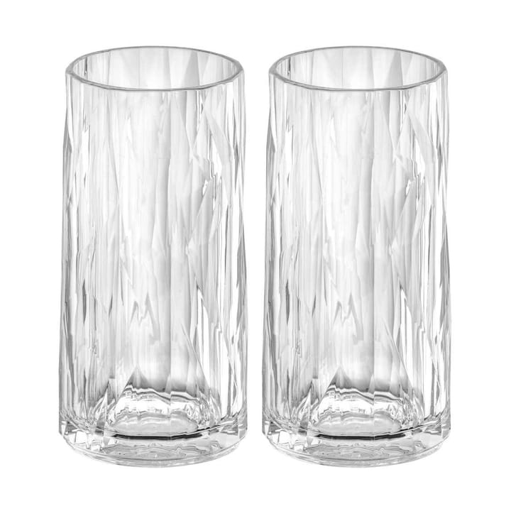 Club No. 8 Wasserglas Kunststoff 30 cl 2er Pack - Kristallklar - Koziol