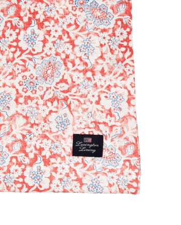 Printed Flowers Recycled Cotton Tischdecke 150x250 cm - Coral - Lexington