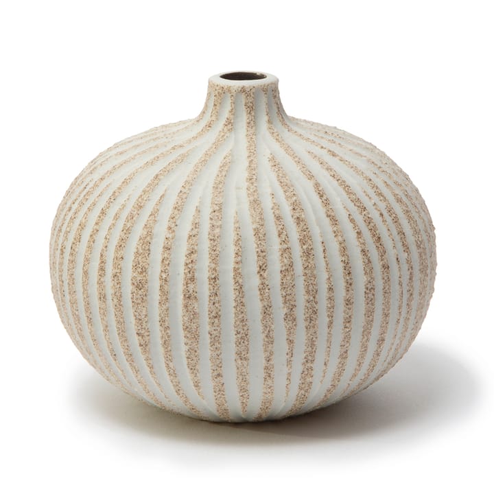 Bari Vase - Stonestripe brown medium rough, M - Lindform