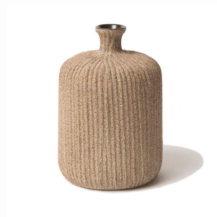 Bottle Vase - Sand medium stripe, medium - Lindform