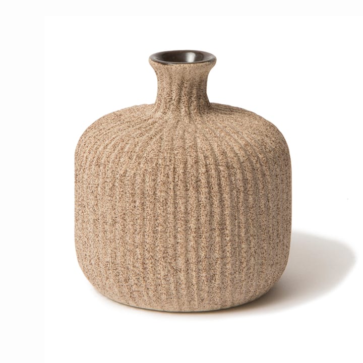 Bottle Vase - Sand medium stripe, small - Lindform