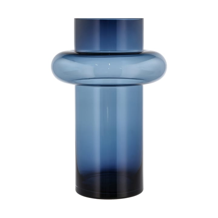 Tube Vase Glas 40cm - Blau - Lyngby Glas