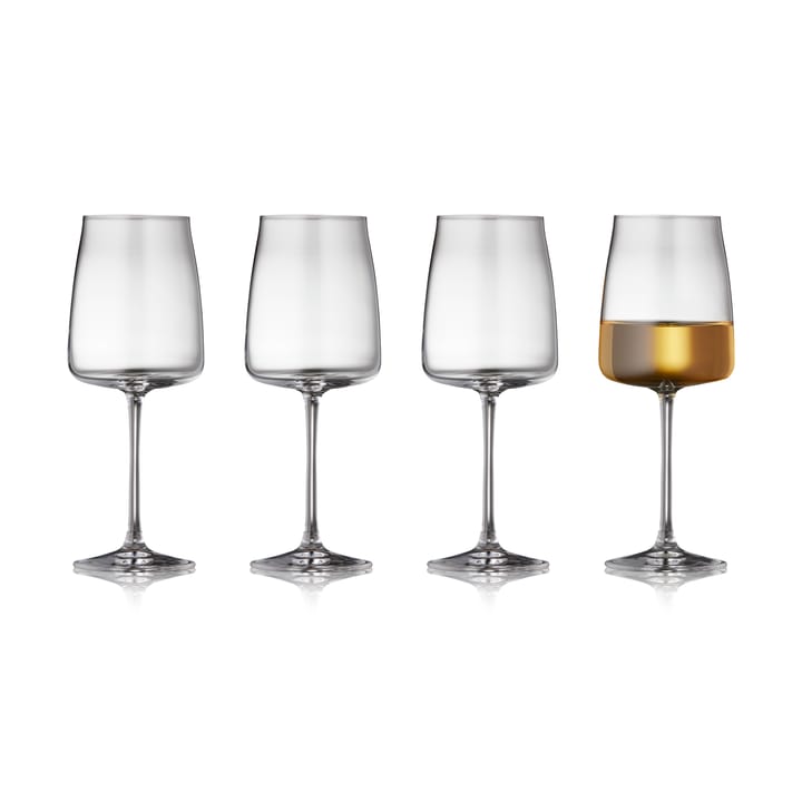 Zero Weißweinglas 43 cl 4er Pack - Kristall - Lyngby Glas