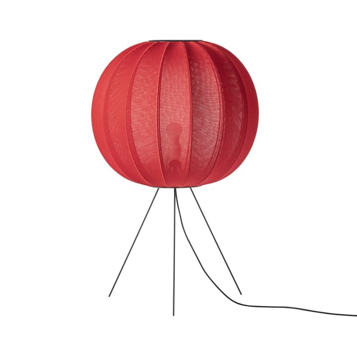Knit-Wit 60 Round Medium Stehleuchte - Maple red - Made By Hand