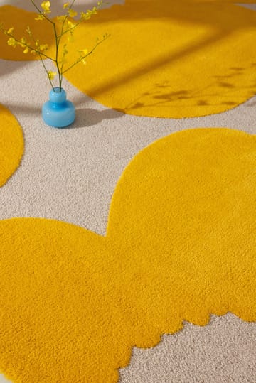 Iso Unikko Wollteppich - Yellow, 250x350 cm - Marimekko