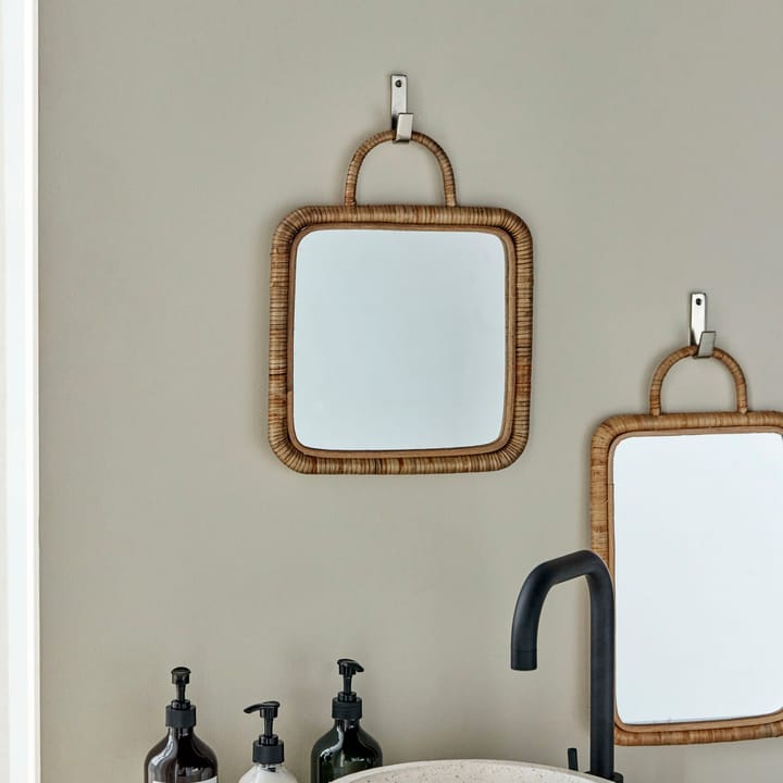 Baki Spiegel mit Rahmen 28x28 cm - Natur - Meraki