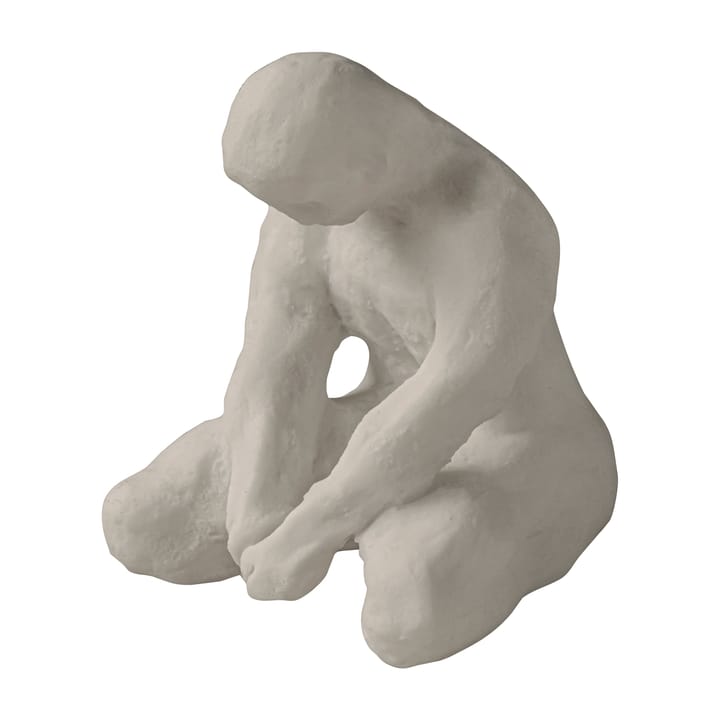 Art piece meditierender Mann 15cm - Sand - Mette Ditmer