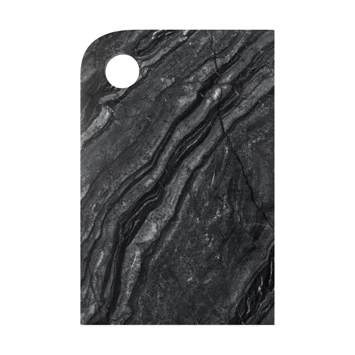 Marble Serviertablett mittel 20x30 cm - Black-Grey - Mette Ditmer
