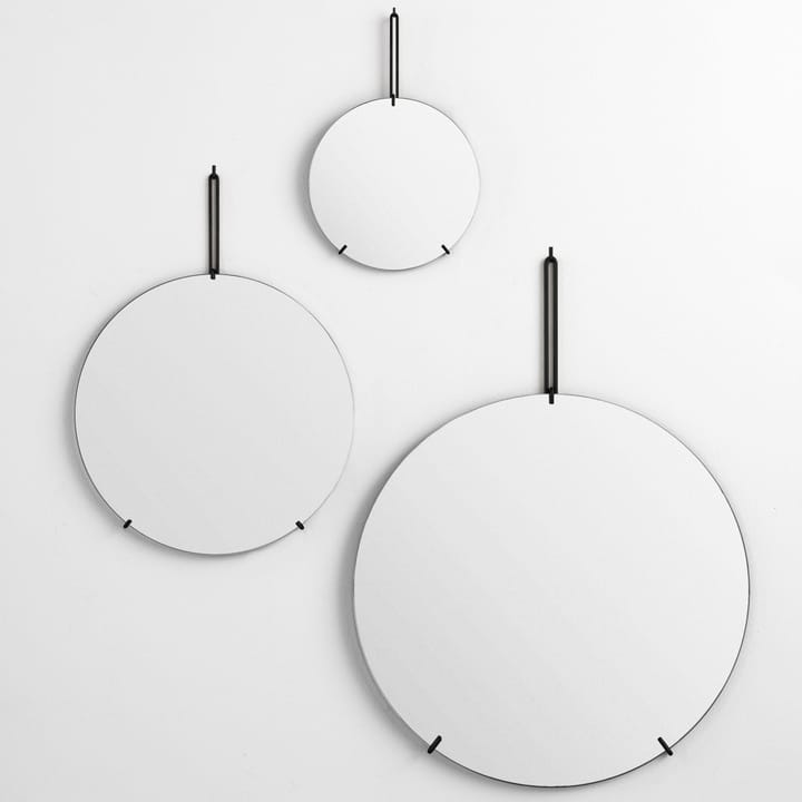 Moebe Wall mirror Ø 30cm - Schwarz - MOEBE