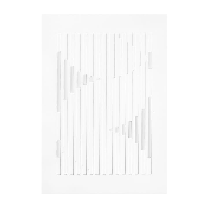 Relief Kunstwerk organic lines 21 x 29,7 cm - Off-White - MOEBE