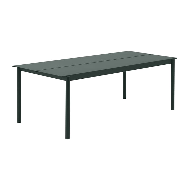 Linear steel table Tisch 220 x 90cm - Dark green (RAL 6012) - Muuto