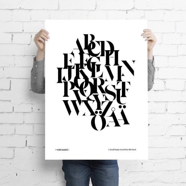 Eksell Typografi Poster - Mix - Olle Eksell