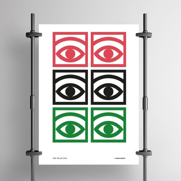 Ögon drei Augenpaare Poster - 50 x 70cm - Olle Eksell
