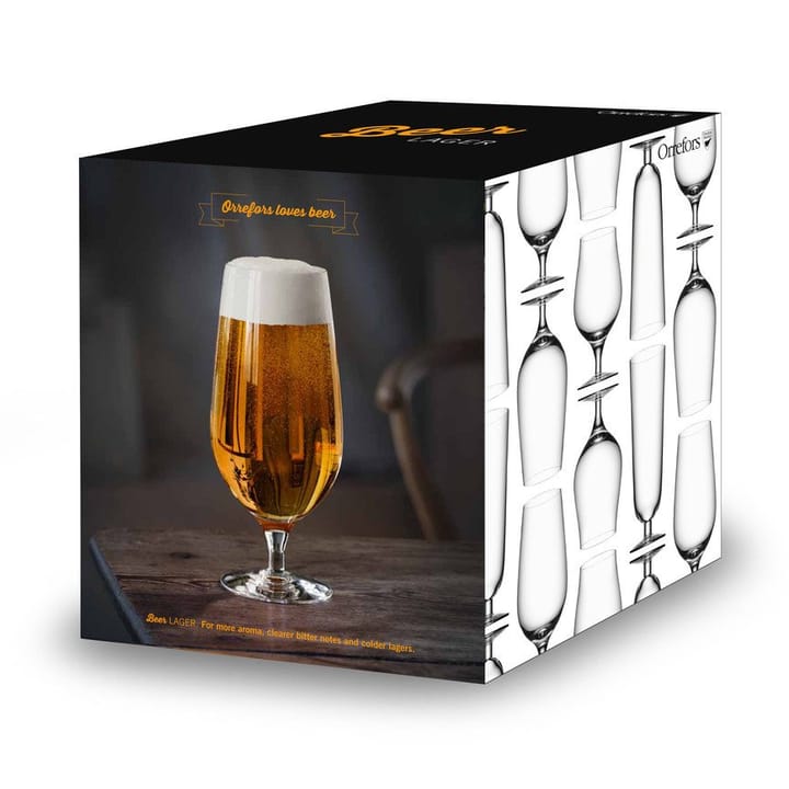 Beer Lager Bierglas 4er Pack - 60cl - Orrefors