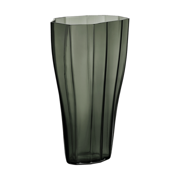 Reed Vase 30cm - Moosgrün - Orrefors