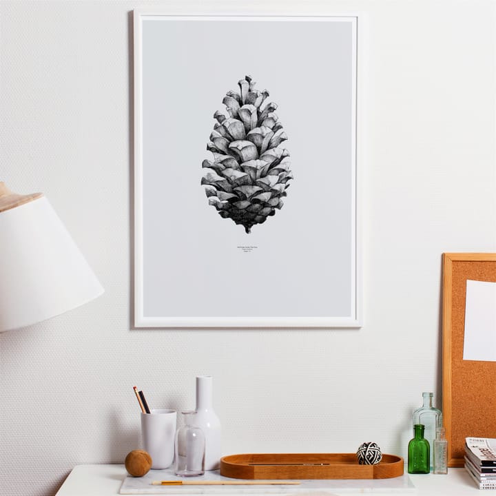 1:1 Pine Cone Poster - Grau, 50 x 70cm - Paper Collective