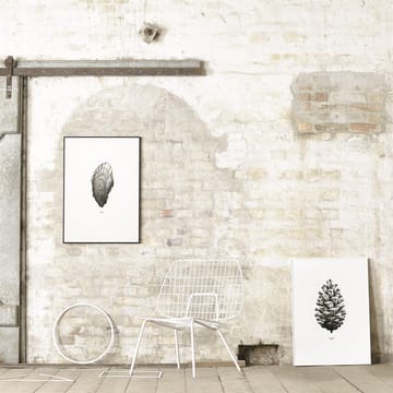 1:1 Pine Cone Poster - Weiß, 50 x 70cm - Paper Collective