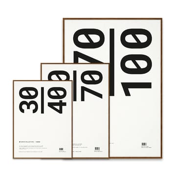 Paper Collective Bilderrahmen Plexiglas-dunkle Eiche - 30 x 40cm - Paper Collective