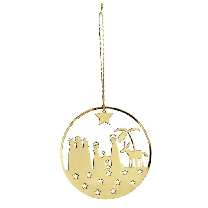 Pluto Metall-Weihnachtsdeko - Krippe, gold - Pluto Design