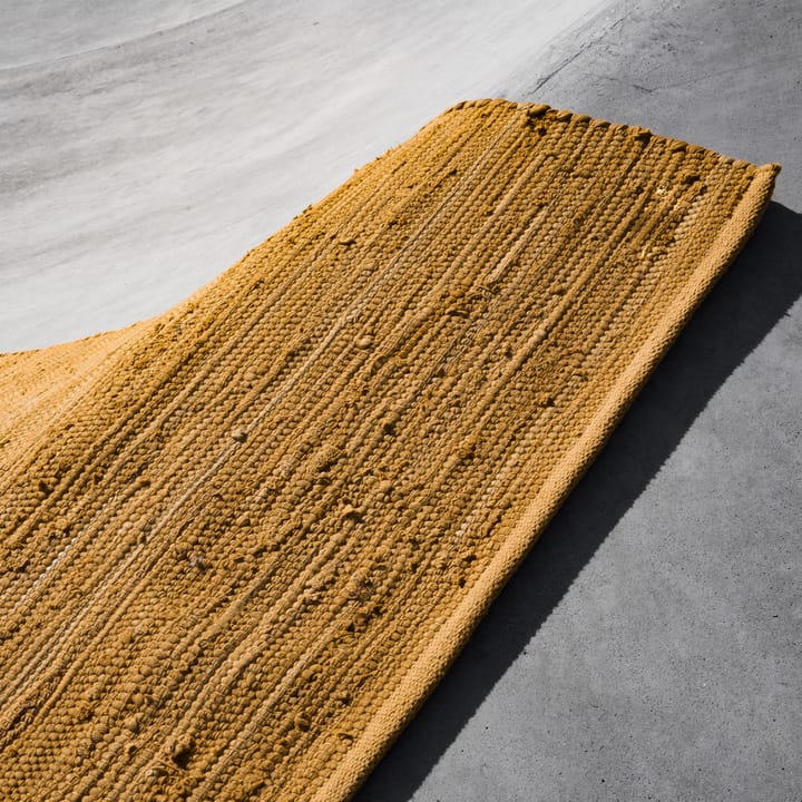 Cotton Teppich 65 x 135cm - Burnished bernstein (gelb) - Rug Solid